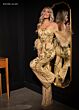 Rachel Allan 70670 Feather Sleeves Two Piece Pant Suit