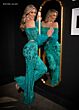 Rachel Allan 70670 Feather Sleeves Two Piece Pant Suit