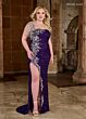Rachel Allan 70674 Fringe Strap Sheer Back Dress