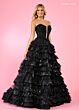 Rachel Allan 70675 Separate Sleeves Ruffle Skirt Dress