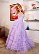 Rachel Allan 70675 Separate Sleeves Ruffle Skirt Dress