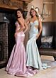 Rachel Allan 70706 Godet Skirt Sweetheart Neck Cutout Dress