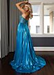 Rachel Allan 70709 Pleated Skirt Illusion Corset Strapless Dress