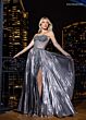 Rachel Allan 70709 Pleated Skirt Illusion Corset Strapless Dress