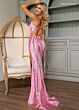 Rachel Allan 70710 Side Slit Embellished Lace-Up Dress