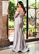 Rachel Allan 70712 Off The Shoulder Keyhole Corset Dress