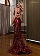 Rachel Allan 70721 Sweetheart Neckline Lace-Up Sequin Dress