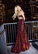 Rachel Allan 70721 Sweetheart Neckline Lace-Up Sequin Dress