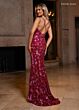 Rachel Allan 70725 Strappy Back Sweetheart Neck Embellished Dress