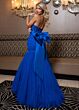 Rachel Allan 70726 Bow Back Strapless Corset Glitter Dress