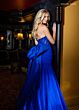 Rachel Allan 70726 Bow Back Strapless Corset Glitter Dress