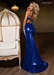 Rachel Allan 70732 Tie Back Scoop Neckline Sequin Dress