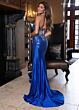 Rachel Allan 70733 High Slit Strapless Sweetheart Embellished Dress