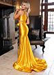 Rachel Allan 70736 Side Cutout One Shoulder High Slit Dress
