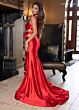 Rachel Allan 70736 Side Cutout One Shoulder High Slit Dress
