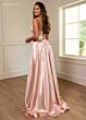 Rachel Allan 70739 Slit Skirt Sweetheart Neckline Corset Dress