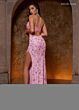 Rachel Allan 70740 Side Slit Cutout Back Ruched Dress