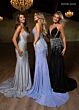 Rachel Allan 70742 Plunging Neckline Embellished Glitter Dress