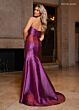 Rachel Allan 70743 Strapless Sweetheart Neckline Metallic Dress