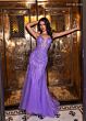 Rachel Allan 70750 Godet Skirt Sheer Corset Lace-Up Dress