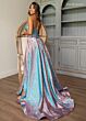 Rachel Allan 70754 Basque Waist Strapless Metallic Corset Dress