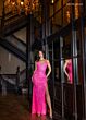 Rachel Allan 70758 Sweetheart Neckline Side Slit Embellished Dress