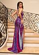 Rachel Allan 70759 Strappy Back High Slit Embellished Dress