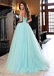 Rachel Allan 70761 Ruched Corset Two Tone Strapless Dress