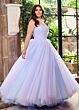 Rachel Allan 70761 Ruched Corset Two Tone Strapless Dress