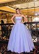 Rachel Allan 70761 Ruched Corset Two Tone Strapless Dress