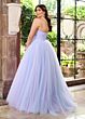 Rachel Allan 70761 Ruched Corset Two Tone Strapless Dress