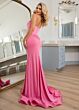 Rachel Allan 70762 Plunging Neckline Strapless Embellished Dress
