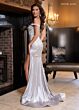 Rachel Allan 70766 Off The Shoulder High Slit Embellished Dress