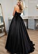 Rachel Allan 70768 Tie Back Pleated Top Strapless Dress