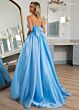 Rachel Allan 70768 Tie Back Pleated Top Strapless Dress