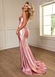 Rachel Allan 70779 High Slit Strapless Sweetheart Corset Dress
