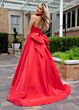 Rachel Allan 70781 Back Bow Strapless Corset Dress