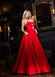 Rachel Allan 70781 Back Bow Strapless Corset Dress