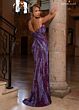 Rachel Allan 70789 Side Slit Scoop Neck Embellished Dress