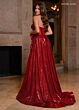 Rachel Allan 70791 High Slit Strapless Corset Sequin Dress
