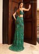 Rachel Allan 70794 Slit Skirt Embellished Two Piece Dress