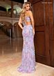 Rachel Allan 70794 Slit Skirt Embellished Two Piece Dress