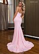 Rachel Allan 70802 Godet Skirt Strapless Corset Glitter Dress