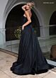 Rachel Allan 70809 Slit Skirt Ruched Top Strapless Dress
