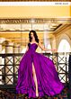 Rachel Allan 70809 Slit Skirt Ruched Top Strapless Dress