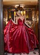 Rachel Allan 70812 Embellished Corset Strapless Glitter Dress
