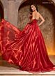 Rachel Allan 70812 Embellished Corset Strapless Glitter Dress