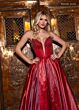 Rachel Allan 70812 Embellished Corset Strapless Glitter Dress