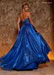 Rachel Allan 70812 Embellished Corset Strapless Glitter Dress
