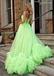 Rachel Allan 70820 Ruffle Skirt Ruched Top Strapless Dress